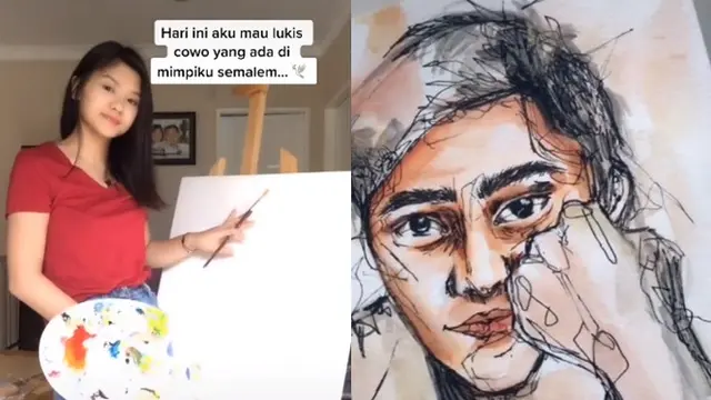 Ingin Bertemu Sosok Pria dalam Mimpinya, Wanita Ini Coba Lukis Wajah Sang Cowok
