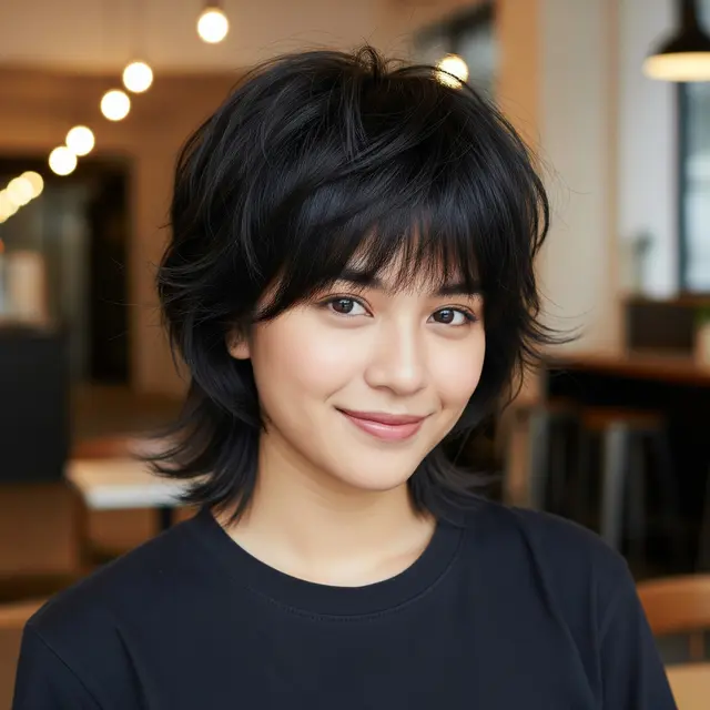 Model Rambut Pendek Wanita ala Jepang (Image by Gemini AI)