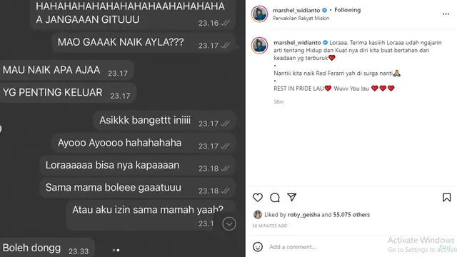 Laura Anna - Marshel Widianto (Foto: Instagram/@marshel_widianto)