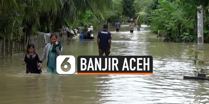 VIDEO: Banjir di Aceh Utara Merendam 23 Kecamatan