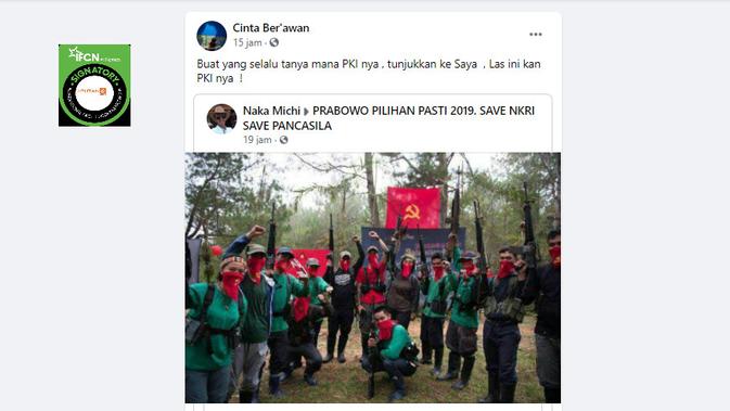 Cek Fakta Liputan6.com menelusuri klaim foto penampakan PKI