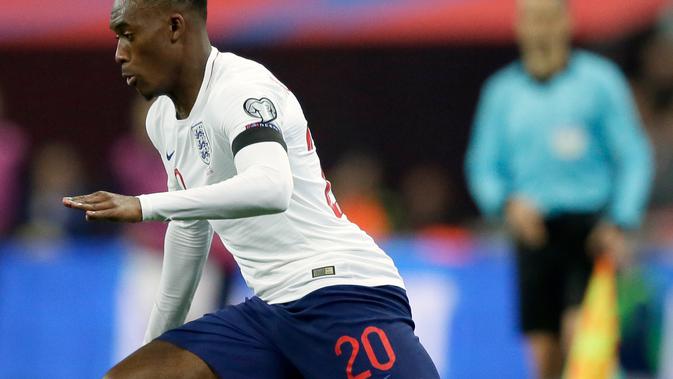 Callum Hudson-Odoi tampil untuk timnas Inggris. (AP Photo/Tim Irlandia)