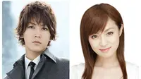 Kazuya Kamenashi  dan Kyoko Fukada baru saja merampungkan syuting di Batam untuk film terbaru mereka.