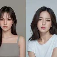 Nia Ramadhani dengan Filter AI Korea. (Dok. Instagram/@ramadhaniabakrie)