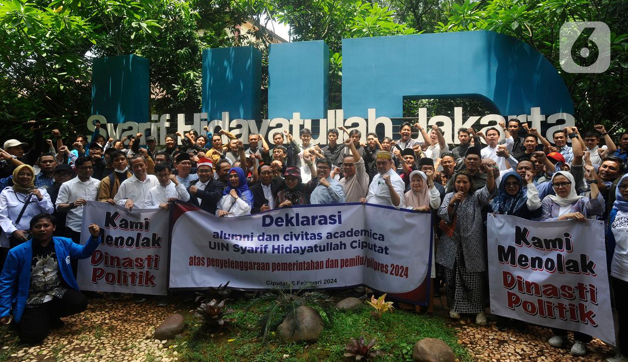 Mereka juga meminta para aparat pemerintah, termasuk TNI-Polri agar bersikap netral dalam pelaksanaan Pemilu 2024. (merdeka.com/Arie Basuki)