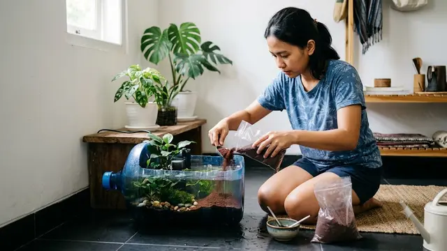 Cara Membuat Kolam Mini dari Galon Bekas untuk Ikan Guppy