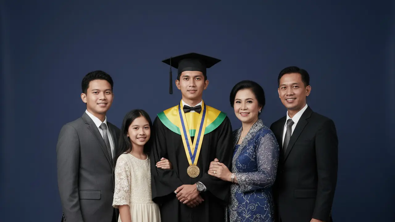 Prompt Gemini AI Edit Foto Wisuda Bareng Keluarga