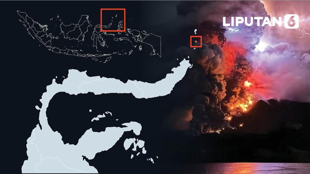Infografis Amuk Gunung Ruang di Sitaro Sulut Berita Viral Hari Ini Senin 13 Mei 2024