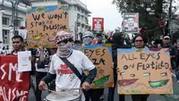 Aktivis Bandung Gelar Aksi Solidaritas bagi WNI dan Jurnalis yang Diculik Israel