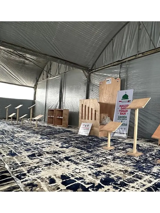 6 Potret Masjid Zaskia Adya Mecca di Gaza, Ada Kisah Haru di Balik Pembangunannya