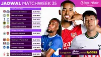 Jadwal Liga Inggris Pekan ke-35 Live Vidio 6 sampai 9 Mei : Chelsea Vs Bournemouth, Arsenal Vs Newcastle