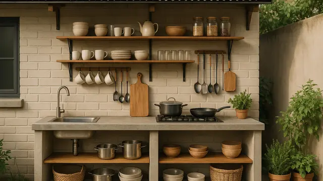 7 Model Dapur Kotor Belakang Rumah Sederhana tapi Cantik, Praktis untuk Masak Sehari-hari