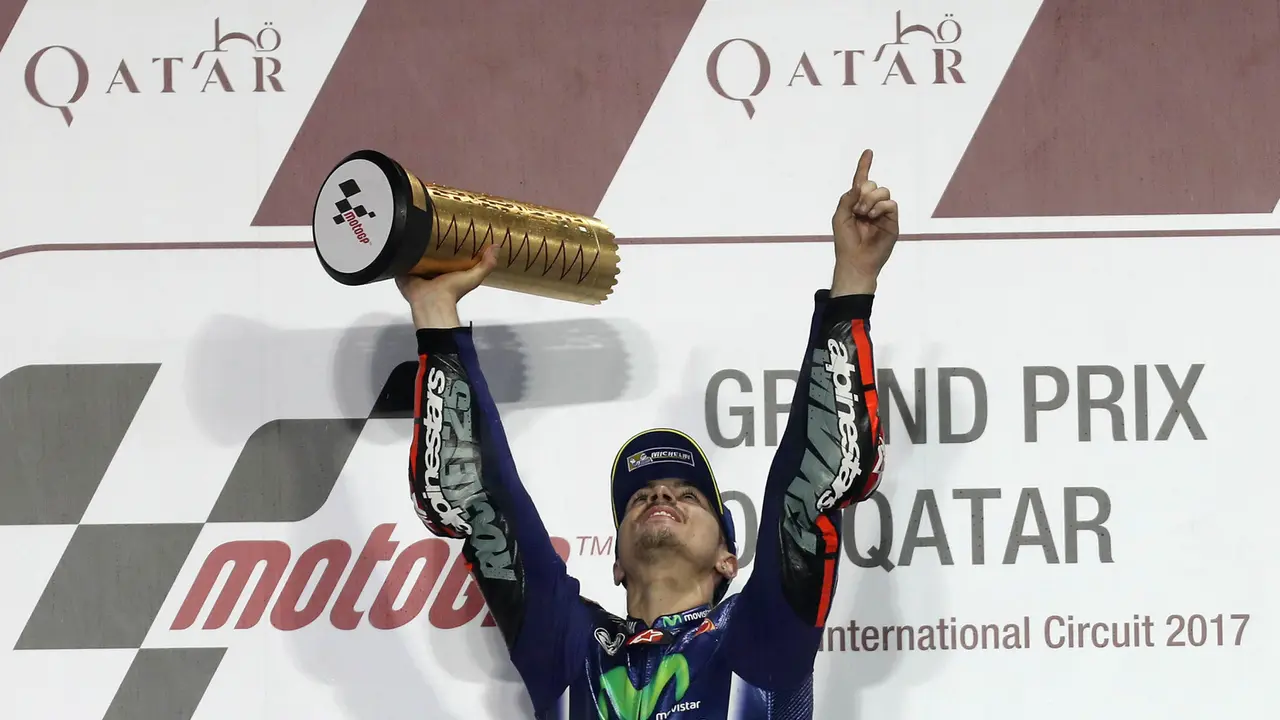 Maverick Vinales Juara MotoGP Qatar, Valentino Rossi Ketiga