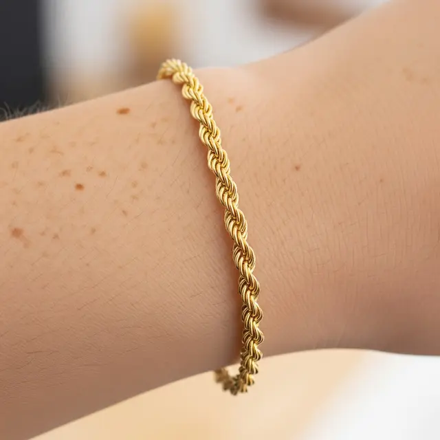 Gelang Emas Gram Kecil 18K Masa Kini