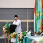 Menteri Pertahanan (Menhan) Prabowo Subianto menghadiri Pengukuhan Guru Besar Kehormatan Prof HC Dr. H. Ali Masykur Musa di Universitas Islam Malang (UNISMA), Jawa Timur, Sabtu (18/11/2023). (Dok. Istimewa)