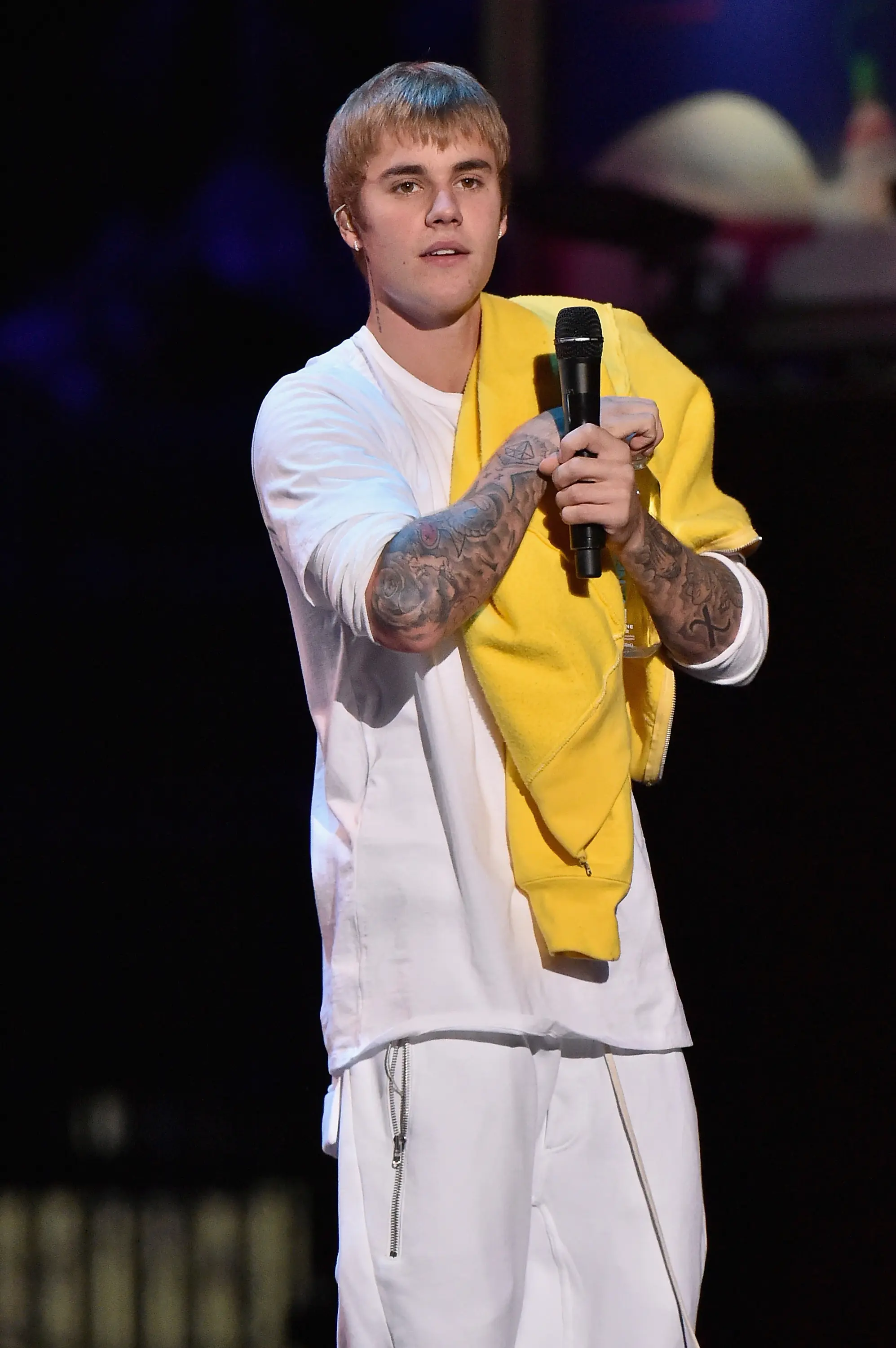 Justin Bieber beri dukungan untuk Cruz Beckham (AFP/Mike Coppola)