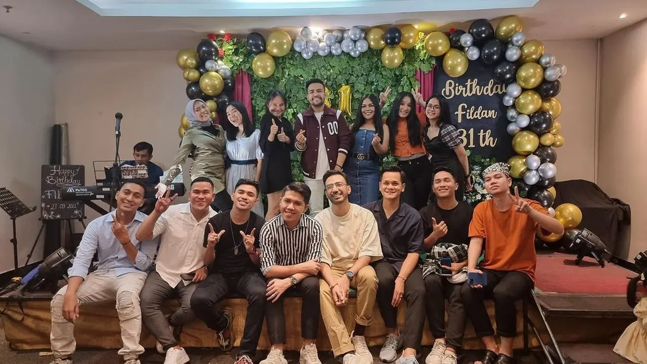 Pesta ulang tahun Fildan ke-31 (Foto: Instagram @lida_selfi07)