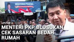 Menteri PKP Blusukan Cek Sasaran Bedah Rumah