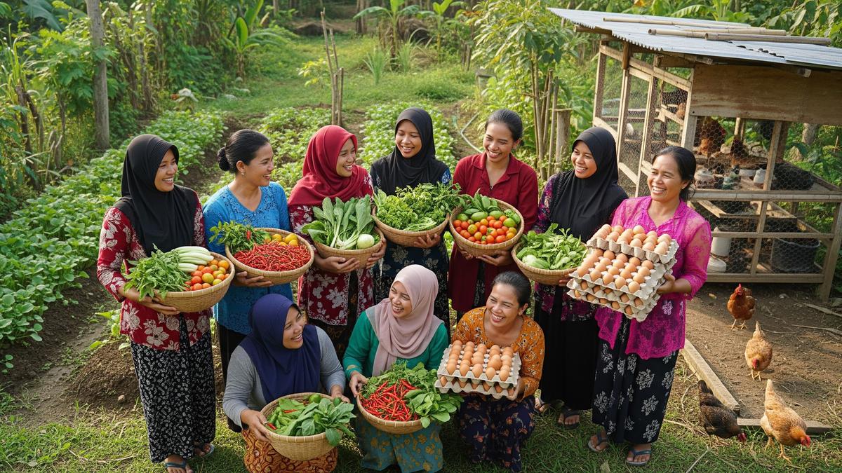8 Inspirasi Budidaya Ayam Kampung dan Kebun Sayur untuk Kelompok Ibu Desa