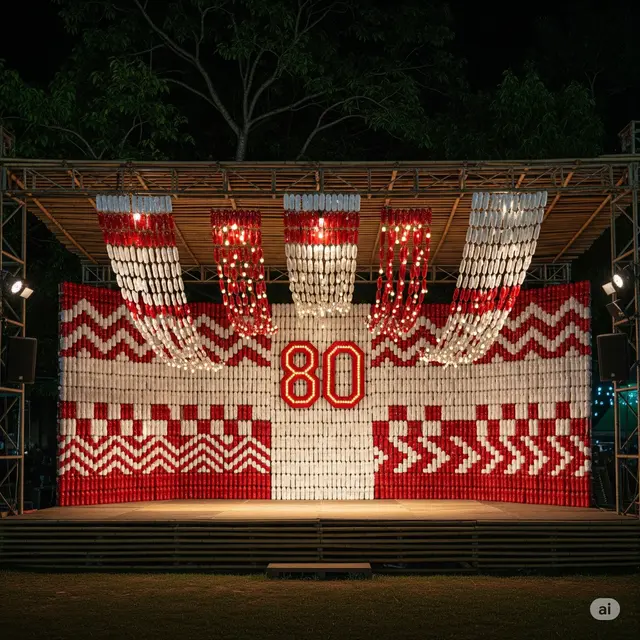 Ornamen Botol Plastik Daur Ulang