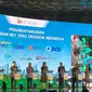 Penandatanganan Dukungan Net Zero Emission Indonesia dalam acara "Indonesia Banking Road to Net Zero" yang diselenggarakan oleh Otoritas Jasa Keuangan (OJK), di Jakarta, Senin (4/3).(Sumber: Istimewa).