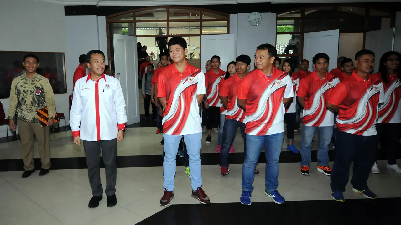 Pengukuhan 25 atlet Indonesia sebelum ke Olimpiade Rio 2016