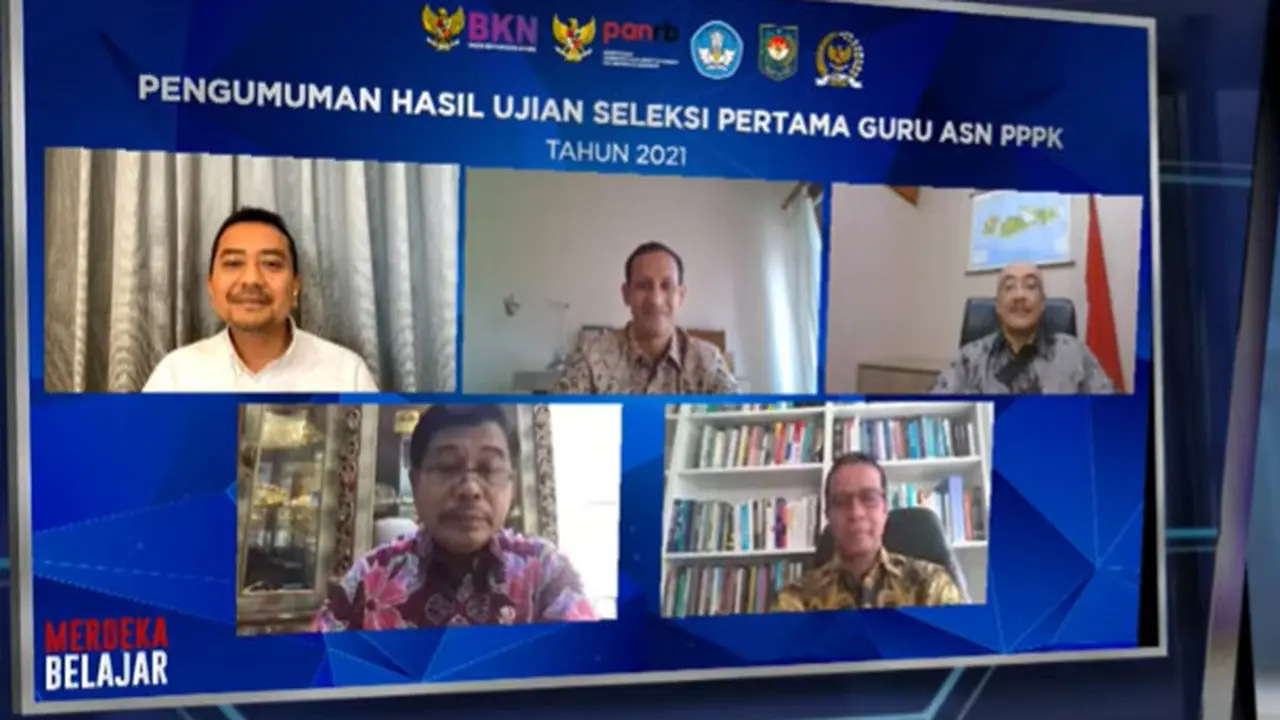 Pengumuman Hasil Seleksi Kompetensi PPPK guru 2021 atau ASN PPPK, Jumat (8/10/2021).