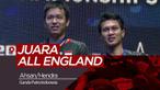 Berita video ganda putra Indonesia, Mohammad Ahsan/Hendra Setiawan berhasil membawa pulang medali All England 2019 usai mengalahkan ganda Malaysia.