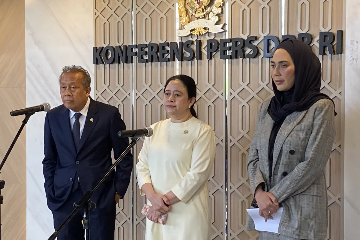 Ketua DPR RI Puan Maharani di Kompleks Parlemen Senayan, Jakarta, Selasa (30/6/2026). (Liputan6.com/Delvira)