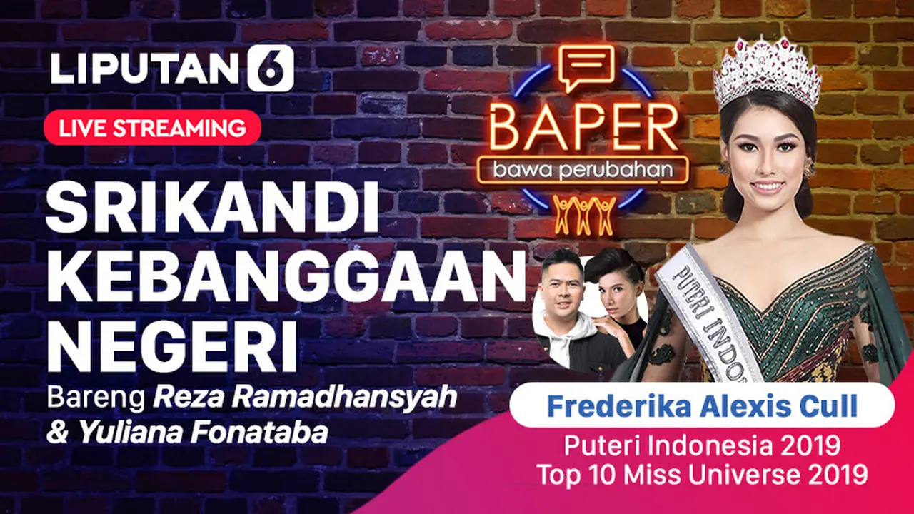 Saksikan Live Streaming Eksklusif Bersama Frederika Alexis Cull Dalam Acara Bertajuk Baper. sumberfoto: Vidio