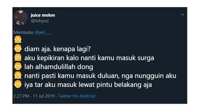 Khayalan Cewek Saat Pacarnya Masuk Surga Ini Malah Bikin Emosi