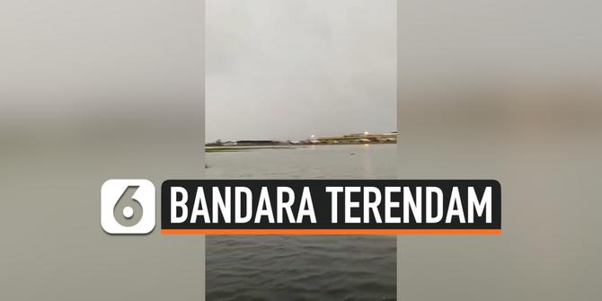 VIDEO: Bandara Halim Perdanakusuma Lumpuh Terendam Banjir