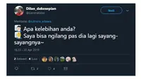 Jawaban Netizen Saat Ditanya ‘Apa Kelebihan Anda’ (sumber:Twitter/@GendraKebo)