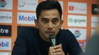 Pelatih PSS Sleman Seto Nurdiantoro mengambil sisi positif dari kekalahan atas Persib Bandung. (Liputan6.com/Huyogo Simbolon)