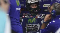 Pebalap Movistar Yamaha, Jorge Lorenzo, meraih hasil buruk dengan finis di posisi ke-15 pada balapan MotoGP Jerman di Sirkuit Sachsenring, Minggu (17/7/2016). (Fox Sports Asia)