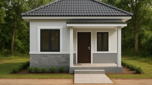 Gambar Rumah Sederhana Ukuran 6x9 di Kampung, Padukan Keindahan dan Fungsionalitas (Foto: ChatGPT)