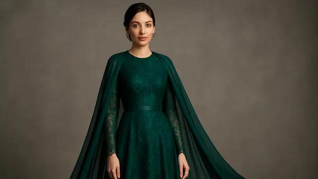 7 Model Dress Brokat Modern Panjang 2025 yang Mewah dan Elegan, Tampil Menawan di Setiap Acara