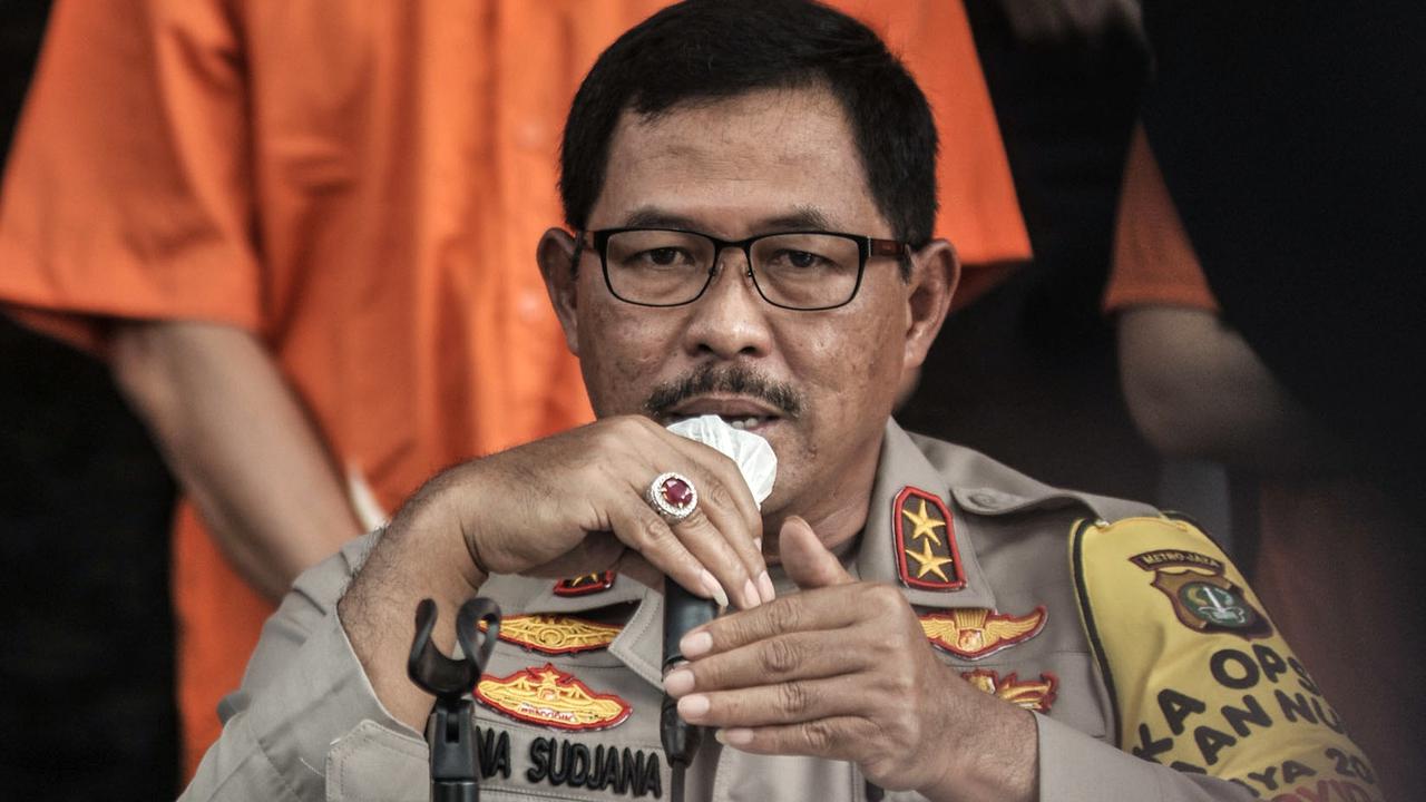 FOTO: Polisi Bekuk 12 Tersangka Pembunuhan Pengusaha Pelayaran