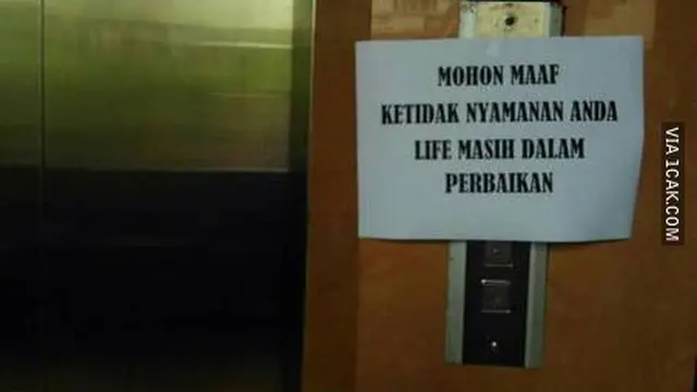 6 Tulisan Typo Imbauan Nyeleneh di Depan Pintu Ini Bikin Gagal Paham