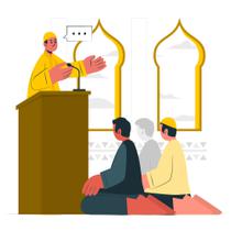 Ilustrasi ceramah, khotbah. (Photo created by storyset on www.freepik.com)