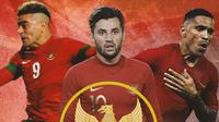 Timnas Indonesia - Pemain Naturalisasi Timnas, Gonzales, Lilipaly, Beto Goncalves (Bola.com/Bayu Kurniawan Santoso)