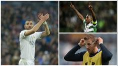 Kabar transfer terkini, Selasa (19/4/2016), diwarnai niat Arsenal mendatangkan Karim Benzema dan juga kabar ketertarikan Real Madrid dan Bayern Munchen mendatangkan striker Tottenham, Harry Kane. (AFP)