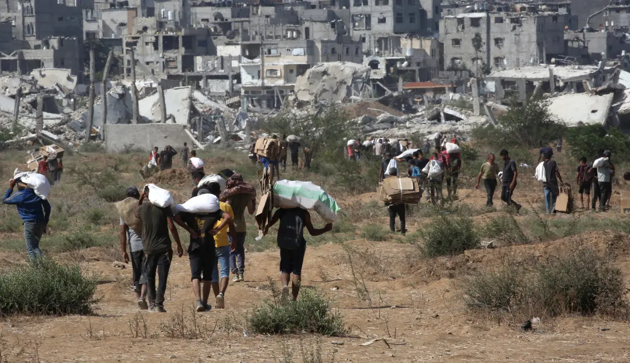Sementara itu, Israel terus menolak seruan internasional untuk melakukan gencatan senjata dan terus melancarkan serangan di Gaza sejak 7 Oktober 2023 yang menewaskan lebih dari 60.000 warga Palestina, didominasi perempuan dan anak-anak, serta melukai 145.870 lainnya. (Eyad BABA/AFP)