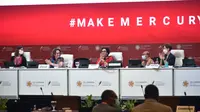 Direktur Jenderal Pengelolaan Sampah, Limbah dan B3 KLHK, Rosa Vivien Ratnawati yang selaku Presiden COP-4 Konvensi Minamata secara resmi menutup pertemuan COP-4 segmen kedua (COP-4.2) Konvensi Minamata di Bali (26/03/2022), dini hari waktu setempat.