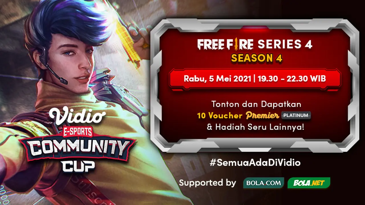 Streaming Vidio Community Cup Season 4 : Free Fire Series 4 di Vidio