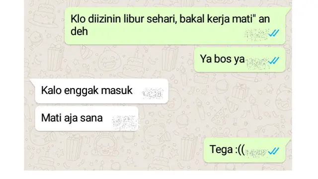 5 Chat Karyawan Minta Bolos Kerja ke Atasan Ini Nyeleneh Banget