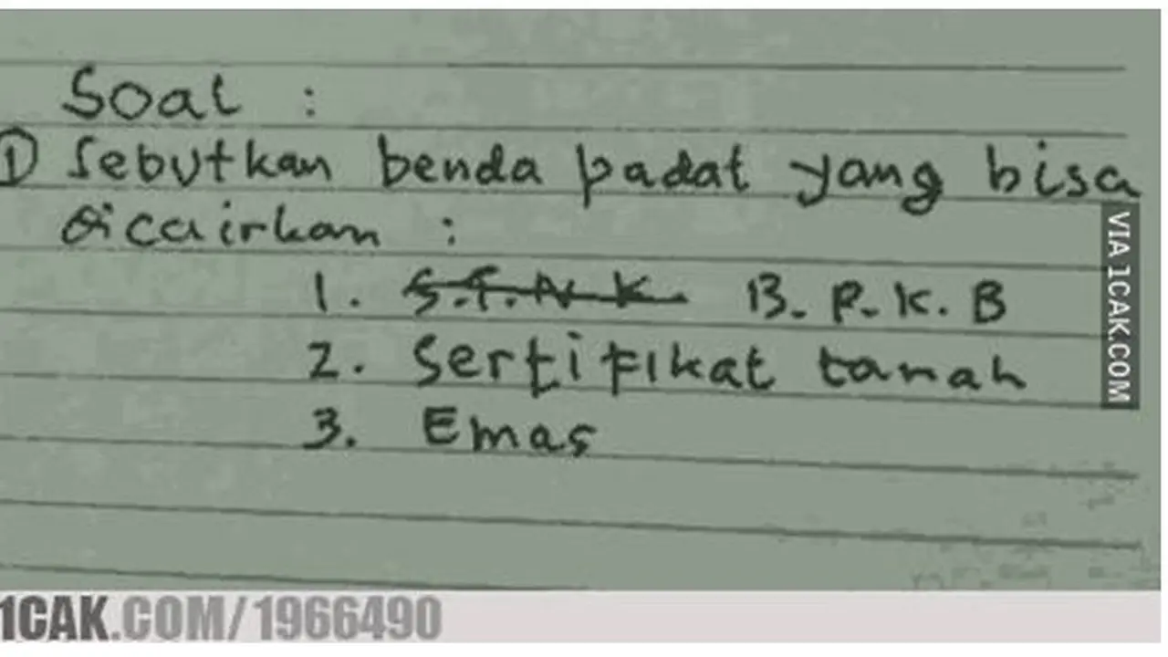 6 Jawaban Nyeleneh Siswa Saat Mengerjakan Tugas Ini Bikin Geleng Kepala