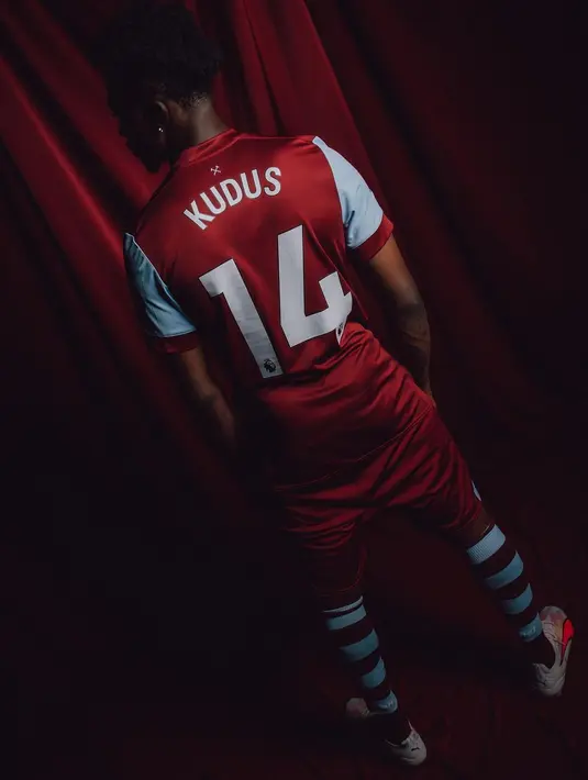 Kudus sudah memilih nomor punggung yang akan dikenakannya. Dia akan memakai nomor 14 di West Ham. (FOTO: instagram.com/kudus_mohammed/)