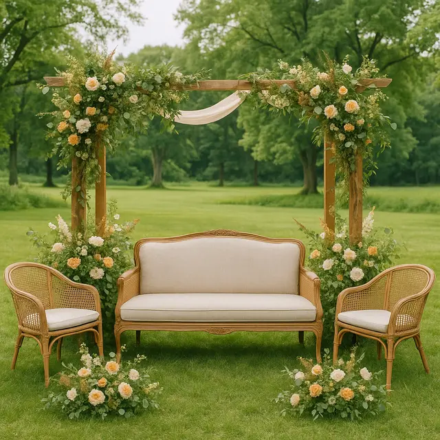 Pelaminan Garden Party (Foto: ChatGPT)