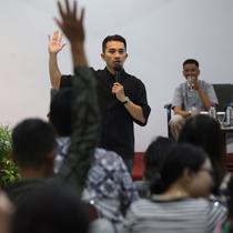 Liputan6.com kembali menggelar program Liputan6 Connect berkolaborasi dengan AksiKitaIndonesia di kampus Unika Atma Jaya Jakarta, pada 26 November 2025. (Liputan6)